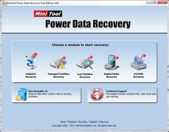 Minitool data recovery free edition